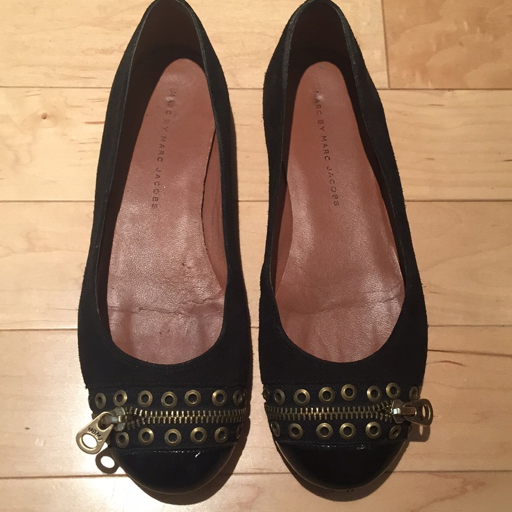 Marc by Marc Jacobs ballet flats w/ zipper detail